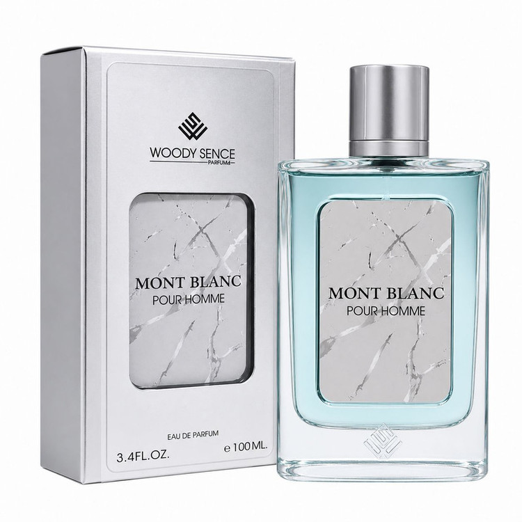 ادوپرفیوم مردانه وودی سنس مدل Mont Blanc حجم ۱۰۰ میلی لیتر